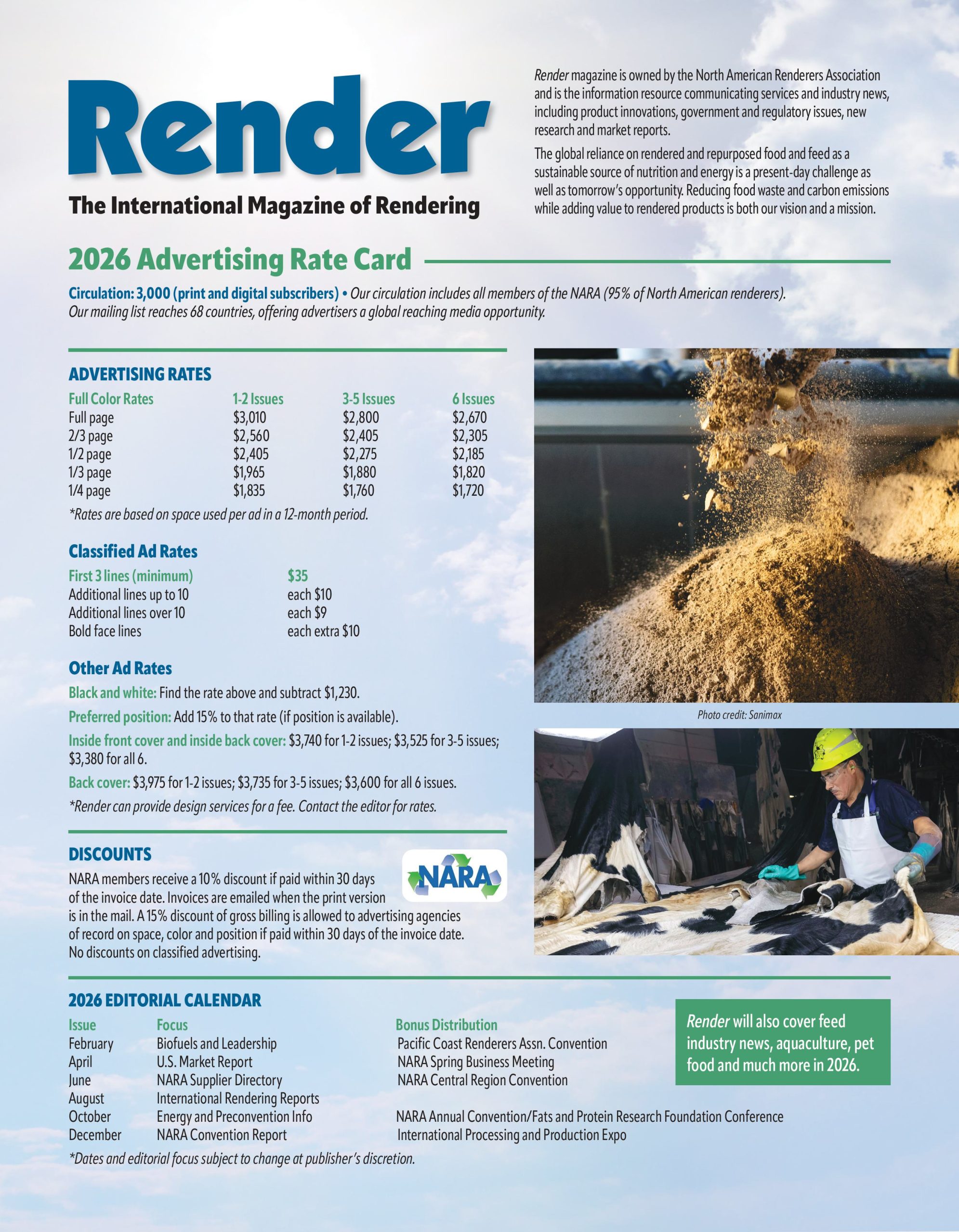Render Magazine 2026 Media Kit - Page 1