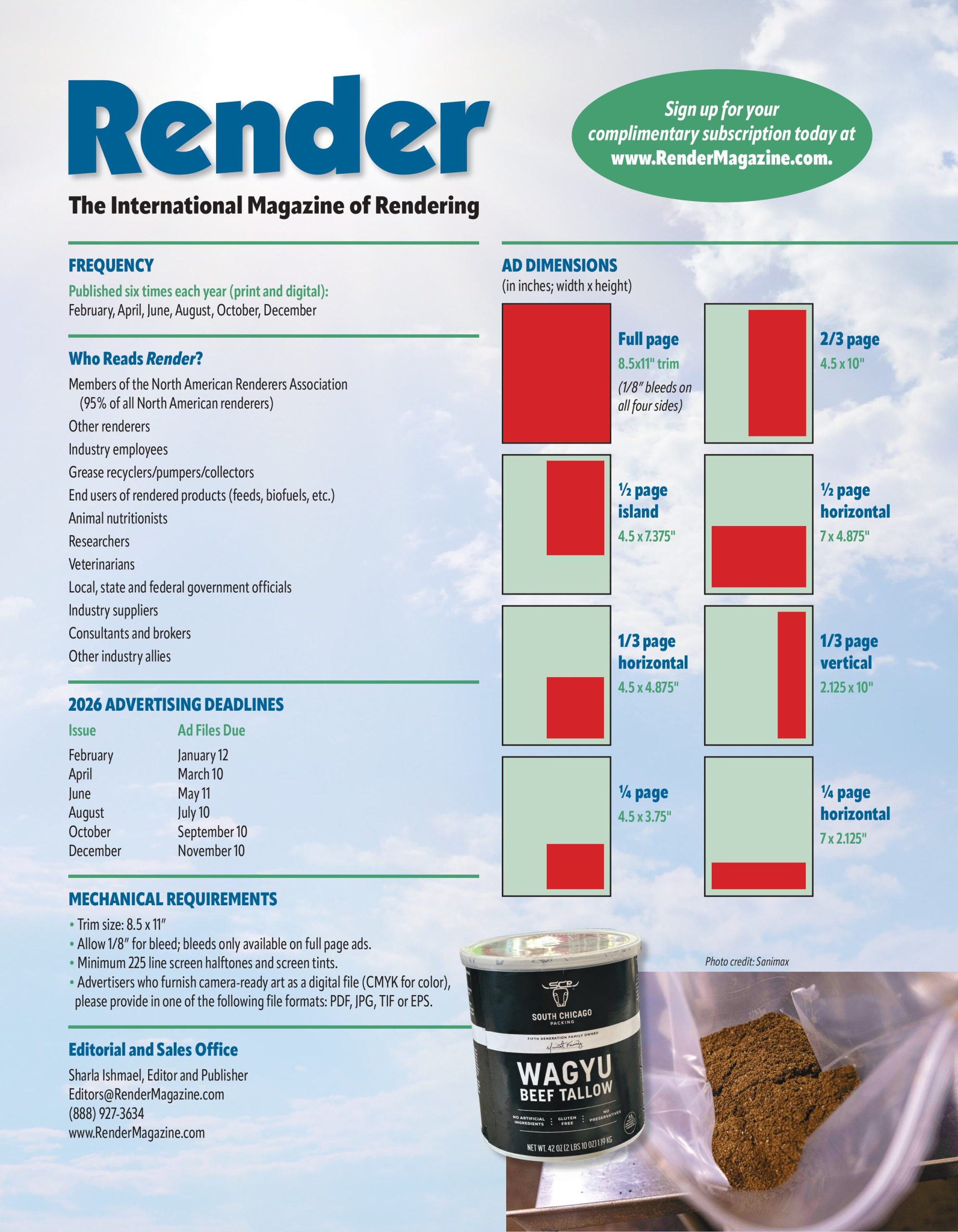 Render Magazine 2026 Media Kit - Page 2